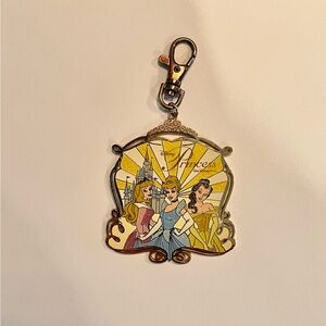 Disney Princess Charm for Disney Collectable Pins Lanyard (or Keychain)